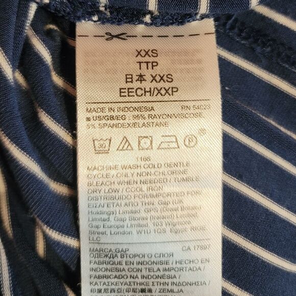 Gap Sleeveless Striped Maxi Dress Size XXS - Picture 3 of 11